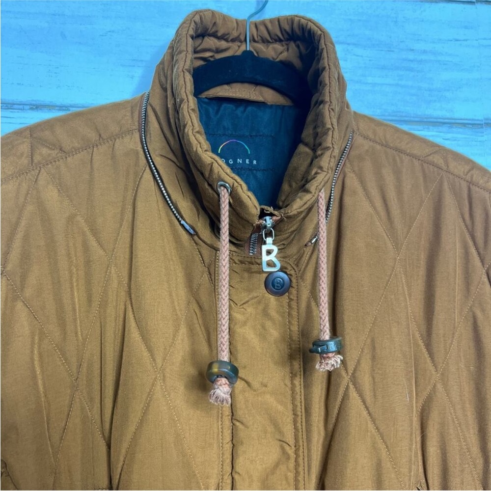 Vintage Bogner Quilted Jacket Burnt Orange - Picture 6 of 14
